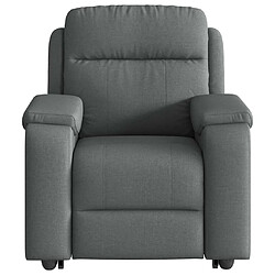 Avis vidaXL Fauteuil inclinable Gris foncé Tissu