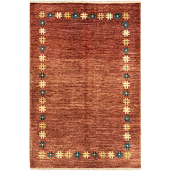 Vidal Tapis de laine 185x122 brun Gabbeh pas cher