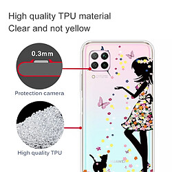 Coque en TPU impression de motifs souple belle fille pour votre Huawei P40 Lite/Nova 6 SE/Nova 7i