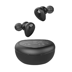 Chrono Écouteurs Bluetooth Écouteurs intra-auriculaires sans fil étanches TWS 5.1 Casque antibruit pour le sport - noir