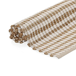 vidaXL Tapis tissé à la main Jute Tissu 120 x 180 cm Naturel et blanc