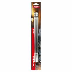 Ensemble de brochettes pour barbecue Algon Métal 24 Unités (6 Pièces) (33 cm x 4 mm)