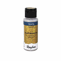 Rayher Peinture pour tissus Extrême Paillettes 59 ml - Doré