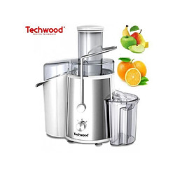 Avis Techwood Centrifugeuse Extracteur de jus INOX 800W Filtre INOX 2 vitesses pulpe 1,5 litre jus amovible 0,75 litre