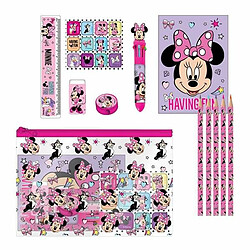 Ensemble de Papeterie Minnie Mouse Rose