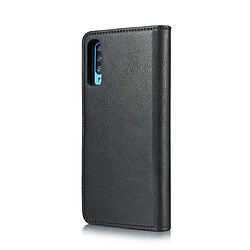 Avis Wewoo Housse Coque Etui en cuir Crazy Horse Texture Flip détachable magnétique avec support et fentes pour cartes et portefeuille Galaxy A70 Noir