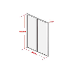 Avis Vente-Unique Verrière atelier en aluminium thermolaqué - 60x105 cm - Noir - BAYVIEW