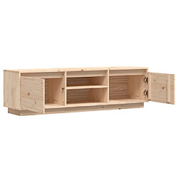 Avis vidaXL Meuble TV 140x35x40 cm Bois de pin massif