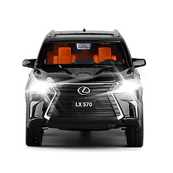 Universal Lexus LX570 en alliage moulé sous pression modèle de voiture collection garçon cadeau d'anniversaire voiture jouet enfant | Voiture jouet moulé sous pression (noir)