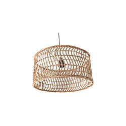 ICONIK INTERIOR Lampe de plafond en rotin - Lampe suspendue au stile Boho Bali - Beri Naturel pas cher