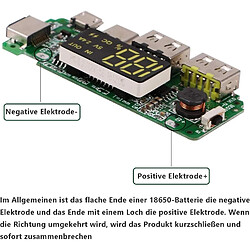 Avis SANAG Lot De 4 Cartes D'Alimentation 18650 - Double Usb - 5 V - 2,4 A - Module Mobile 18650 - Avec Surcharge, Surcharge, Court-Circuit, Carte Usb Diy