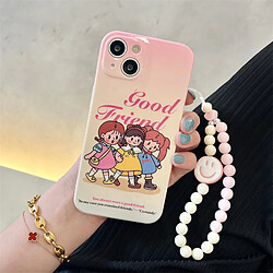 GUPBOO Étui pour iPhone11ProMax dessin animé petite fille fille chaîne de cas de téléphone portable