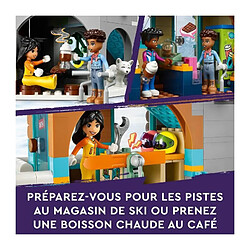 Avis LEGO Friends 41756 Les Vacances au Ski, Set de Mini-Poupées Liann, Aron et Zac et Figurine Animale, Cadeau Noël