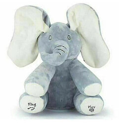 Universal Eléphant chantant peluche blanc