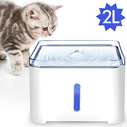 Universal 2L Automatic Pet Cat Sprinkler LED Electric USB Dog Silent Drinking Bowl Pet Drinking Fountain Distributeur d'eau pour chien | Fournitures d'alimentation et d'arrosage pour chat