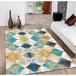 Universal Tapis de sol non glissant tapis rectangulaire tapis de coureur marocain chambre salon salle à manger cuisine |(Coloré)