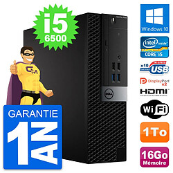 PC Dell OptiPlex 7040 SFF Core i5-6500 RAM 16Go Disque 1To HDMI Windows 10 Wifi - Occasion