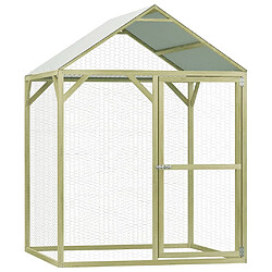 vidaXL Poulailler 1,5x1,5x2 m bois de pin imprégné