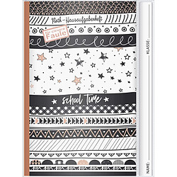 Schneider Fontaine 104695202 Cahier de textes pour clevere Faule, format A5, 56 feuilles, plastique, 4 motifs pour reliure pour Girls)