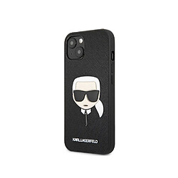 Karl Lagerfeld Coque pour Apple iPhone 13 Mini Saffiano Karl Noir