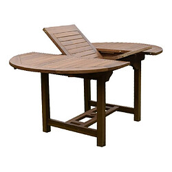 Mes Table de jardin en teck 120/170x100x75cm