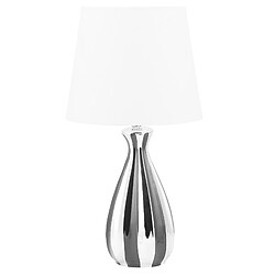 Beliani Lampe à poser VARDJA Céramique Argenté