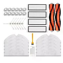 Accessoires pour aspirateur Xiaomi 2 + filtre Hepa,brosse latérale + brosse principale, Roborock S50, S55, S6, pièces détachées pour robot,