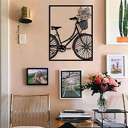 DEKORY Décoration murale en métal Bicyclette - 60x74 cm