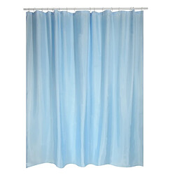 MSV Rideau de douche Polyester SKY 180x200cm QUALITÉ PREMIUM Bleu Ciel - Anneaux inclus