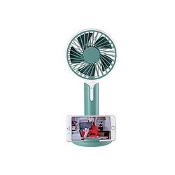 YP Select Support de téléphone portable Mini Fan Handheld Portable Fan - Vert 99X38X220mm