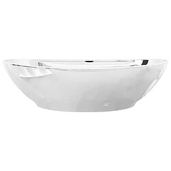 Acheter vidaXL Lavabo avec trop-plein 58,5 x 39 x 21 cm Céramique Argenté