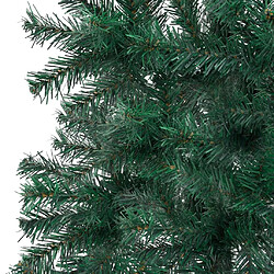 Avis vidaXL Arbre de Noël artificiel d'angle LED et boules Vert 240 cm PVC