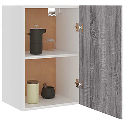 Avis vidaXL Armoire suspendue Sonoma gris 39,5x31x60 cm Bois d'ingénierie