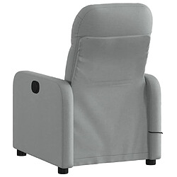 Acheter Maison Chic Fauteuil Relax pour salon, Fauteuil de massage inclinable Gris clair Tissu -GKD50909