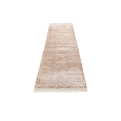 Avis Vidal Tapis de couloir en laine 305x81 brun Darya