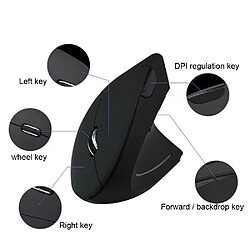 Acheter Universal USB 2.4G sans fil Ergonomie Conception de la souris verticale Optique 6D 1600dpi Souris gaming Droite pour les jeux de bureau