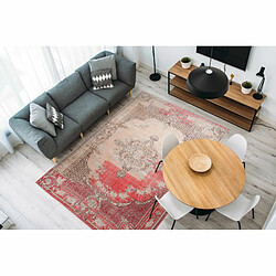 Paris Prix Tapis Imprimé Rétro Antique Vintage Rouge 160 x 230 cm