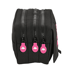 Avis Trousse Fourre-Tout Triple Kappa Black and pink Noir (21,5 x 10 x 8 cm)