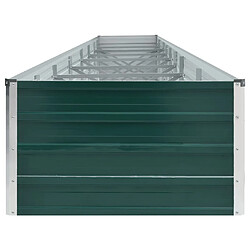 Avis vidaXL Lit surélevé de jardin Acier galvanisé 600x80x45 cm Vert