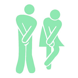 Totalcadeau Stickers pour Toilettes homme et femme Fluorescents