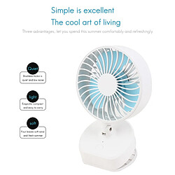 Acheter Ventilateur de Table USB Portable Mini Ventilateur de Bureau Rechargeable à Clipser Rotation à 360 Degrés Ventilateur à Clipser Réglable à 3 Vitesses