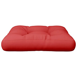 Avis vidaXL Coussin de palette rouge tissu