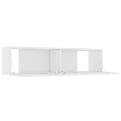 Acheter vidaXL Meuble TV Blanc 120x30x30 cm Bois d’ingénierie