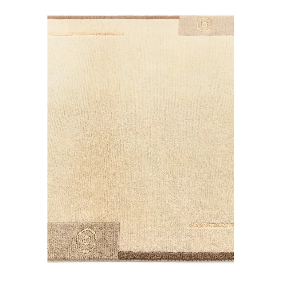 Vidal Tapis de couloir en laine 300x81 beige Darya pas cher