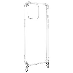 Avizar Coque iPhone 13 Pro Max Anneau personnalisable avec bijou/Chaîne - Transparent