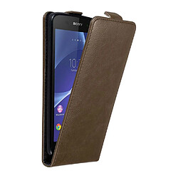 Cadorabo Coque Sony Xperia Z3 Etui en Marron