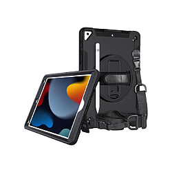 Avis WE Etui antichocs pour iPad 10.2" (7/8/9th generation) avec poignée rotative, porte-stylet, sangle bandoulière, protection écran, fonction support - Noir