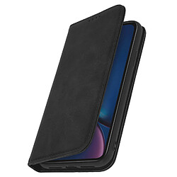 Avizar Housse iPhone XR Étui Porte-cartes Fonction Support Coque Silicone Gel noir