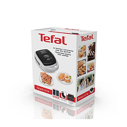 TEFAL Croque gaufre, Jeux de plaque inclus, Indicateur lumineux, Loquet poignée, Rangement vertical Snack Time Happiness SW3411 pas cher