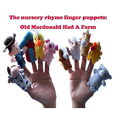 Universal 10pcs Set Models Classic Classic Nursery Rhymes Story Même Finger Old MacDonald avait une ferme Toys